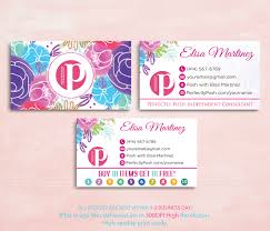 Perfectly Posh Consultant Business Cards Punch Cards Perfectly Posh Business Cards Perfectly Posh Independent Consultant Ps07