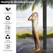 Solar Heated Shower With Shower Head