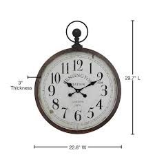 Pocket Watch Style Wall Clock 5140016