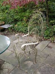 Vintage Wire Peacock Chair Wrought