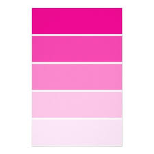 Bright Pink Paint Samples Stationery