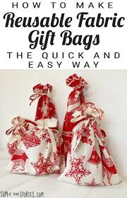 fabric christmas gift bags sum of