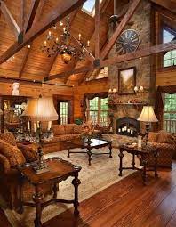 22 Luxurious Log Cabin Interiors You