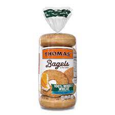 thomas 100 whole wheat bagels 6 pre