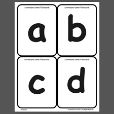 lowercase letter flashcards
