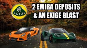 2 Deposits on the new Lotus Emira then ...