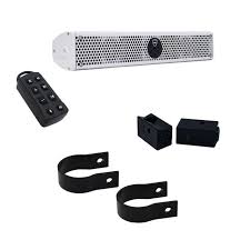 Wet Sounds Refurbished Stealth 6 Ultra HD White Amplified Soundbar with  Remote + 2