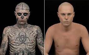 zombie boy gets his full body tattoos