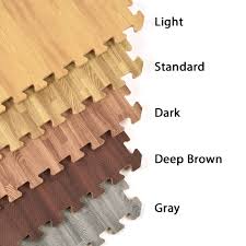 wood grain floor foam tiles