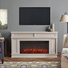 torrey electric fireplace in bone white