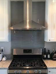 Ceramic tiles are popular behind a stove. Our Kitchen Reno Glass Backsplash Behind The Gas Stove And Range Hood Kitchen Cooktop Stove Backsplash Behind Stove Backsplash