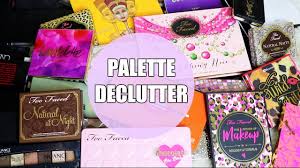 eyeshadow palettes declutter 2016 you