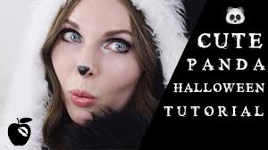 cute panda halloween makeup tutorial