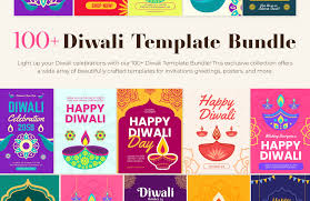 free 100 diwali template bundle