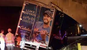 country star s equipment truck crashes