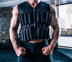 workout with a weighted vest