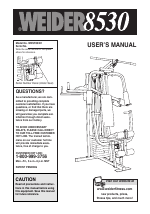 pdf weider 8530 user manual