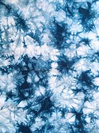 Ocean Blue Shibori Fabric Sky Fabric