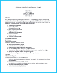 Sample Resume Administrative Assistant Entry Level   Cover Letter    