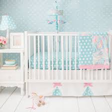 Paisley Crib Bedding Pink And Aqua My