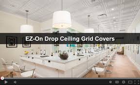 ez on drop celling grid covers ceilume