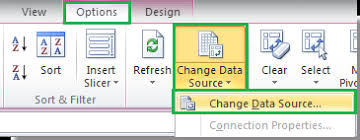 how to update pivot table range in excel