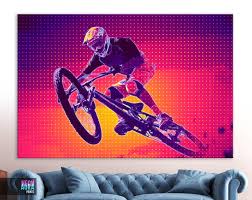 Canvas Print Mtb Mountain Bike Wall Art