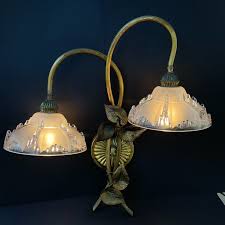 Wall Lamp With Art Deco Shades France