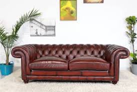 genuine leather chesterfield sofa