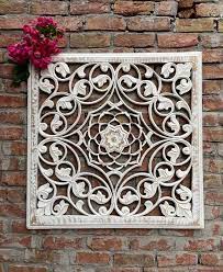 Hand Carved Indian Wall Panel Wooden