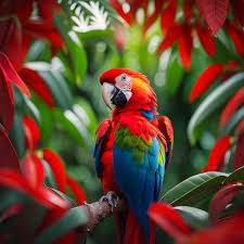 aigenerated colorful hd parrot images