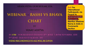 Webinar Rashi Vs Bhava Chart By Vinay Aditya 8th June 7 30 Pm To 9 00 Pm Sa
