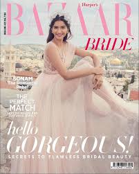 sonam kapoor as a bride on magazine