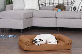 quilted full support sofa style pet bed