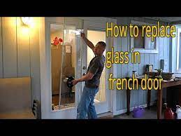 to replace glass in french door