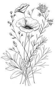 Share your flower drawings here. 25 Beautiful Flower Drawing Ideas Inspiration Brighter Craft Beautiful Flower Drawings Flower Sketches Wildflower Tattoo
