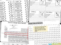 elements science worksheets