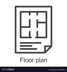 flat floor plan icon royalty free