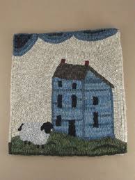 country home rug hooking pattern