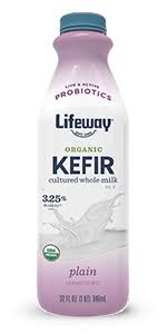 organic plain whole milk kefir