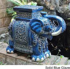 Blue Zen Statue Outdoor Garden Decor
