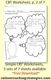Related posts for cognitive worksheets for preschoolers. Pin By Joel Shaul On Free Downloads By Autism Teaching Strategies Cbt Worksheets Therapy Worksheets Cognitive Behavioral Therapy