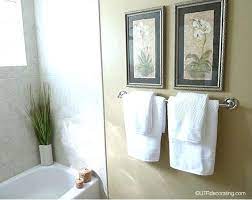 Hang Bathroom Towels Decoratively Towel