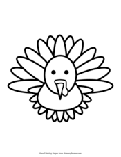 Just add them to the kids table with a basket of markers and they'll be good to go as they gobble, gobble! Thanksgiving Coloring Pages Free Printable Pdf From Primarygames