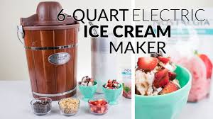6 qt electric ice cream maker