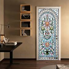 3d Stained Glass Waterproof Door