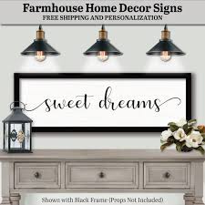 Sweet Dreams Sign Wood Wall Art Quotes