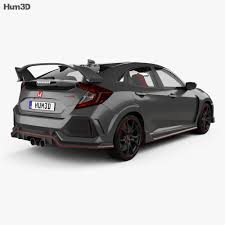The new civic type r went into production at the company's european car manufacturing facility in swindon, uk. Honda Civic Type R Prototype Hatchback With Hq Interior 2016 3d Model Vehicles On Hum3d