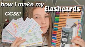 Flashcards are the staple revision technique of any student. How I Make My Flashcards Gcse Student Youtube