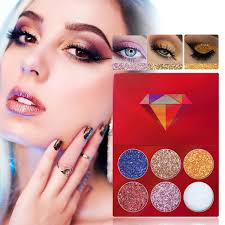 glitter eyeshadow 6 colors matte makeup
